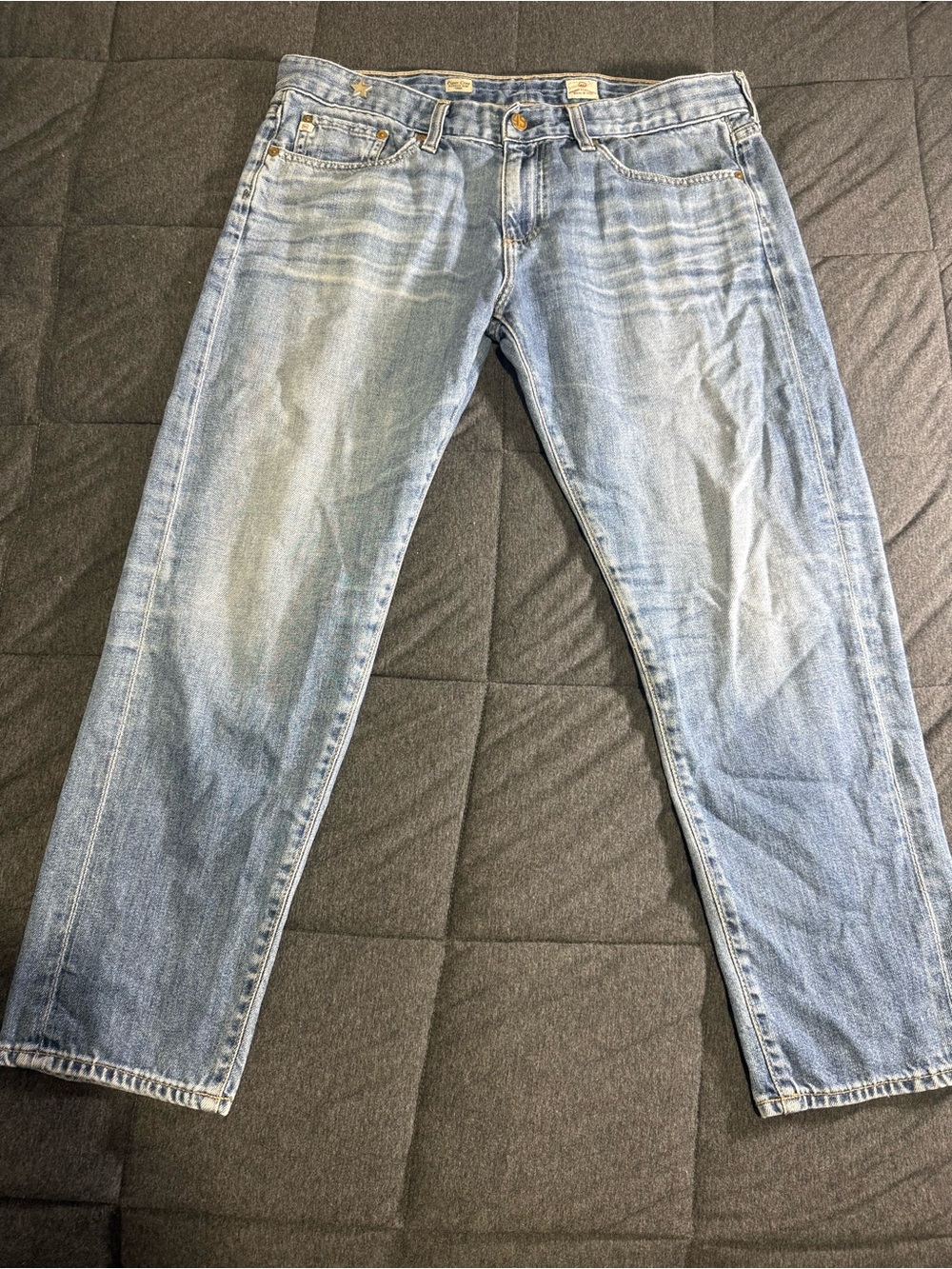 AG Adriano Goldschmied Piper Crop Slouchy Slim Jeans Size 31R Made in USA